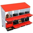 thumbnail image 1 of Pinypikaka Chicken Nesting Box, 8 Compartments Nesting Boxes for Chickens, Chicken Laying Boxes, Roll Away Nesting Box for Chickens Laying Egg with Lid Cover, 1 of 7
