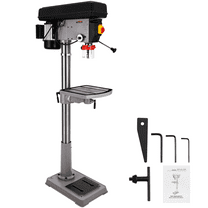 Pinypikaka Floor Drill Press, 200-3630RPM Variable Speed, 17in., 1" Chuck Capacity, 12Amp 120V Pure Copper Motor