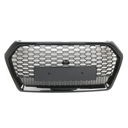 Pinypikaka Grille Honeycomb RSQ5 Style Front Bumper Grill Compatible for Audi Q5 2018 2019 2020, Black