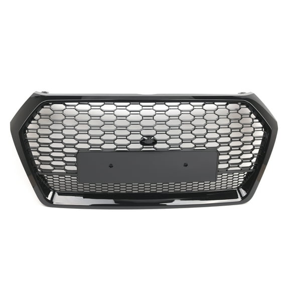 Pinypikaka Grille Honeycomb RSQ5 Style Front Bumper Grill Compatible for Audi Q5 2018 2019 2020, Black
