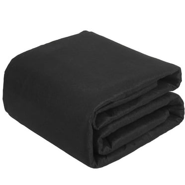 Pinypikaka Above Ground Pool Liner Pad 15' Round, Pre-Cut Heavy Duty Outdoor Pool Pads for Above Ground Pools, Black Swimming Pool Liners for Padding and Protection, Pool Mats to Prevent Punctures