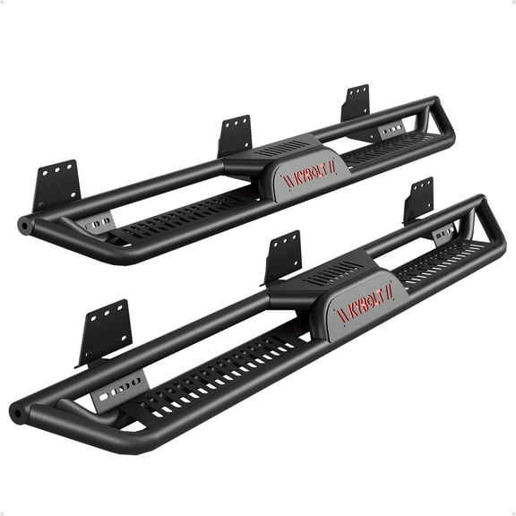 Pinypikaka Running Boards 6.5 Inches with Two Stairs Design Compatible with Dodge Ram 1500 Crew Cab New Body Style 2019-2025 (Not Fit 2019-2024 Classic), Bolt-on Side Steps