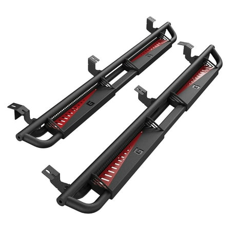 Pinypikaka Running Boards Compatible for 2015-2025 Ford F-150 SuperCrew Cab, Rock Sliders for 2017-2025 Ford F-250 F-350 Super Duty Crew Cab Side Steps Nerf Bars