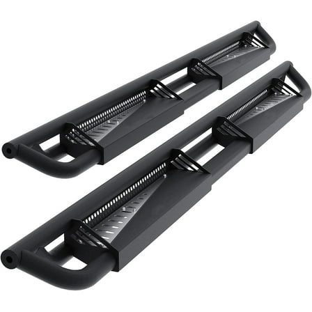 Pinypikaka Running Boards Compatible for Chevrolet Silverado/GMC Sierra 1500 Crew Cab 2007-2018 Compatible for Chevrolet Silverado/Sierra 2500HD 3500HD Crew Cab 2007-2019, Black