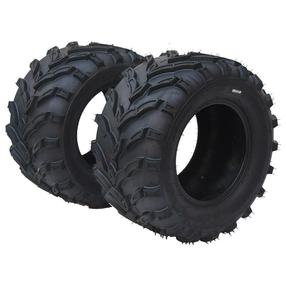 Pinypikaka Set of 2 ATV UTV Tires 25x12-12 Off-Road Tires, 6 Ply Tubeless All-Terrain MARS External Tires