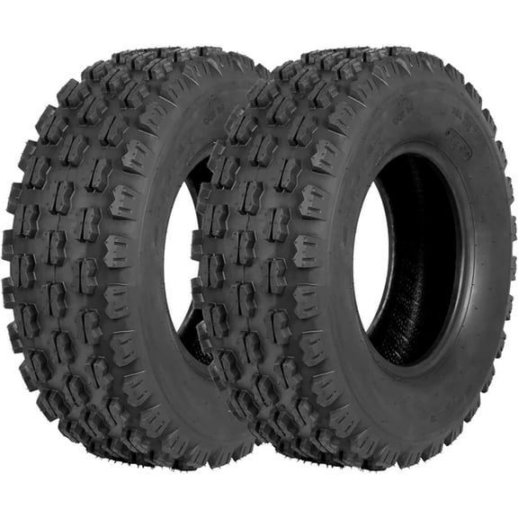 Pinypikaka Set of 2 ATV/UTV Tires, AT22x7-10 ATV Tire Rear All Terrain Tires TL 4PR 20mm Tread Depth, 22x7x10 Trail Mud Sand Off-Road Sport Tires