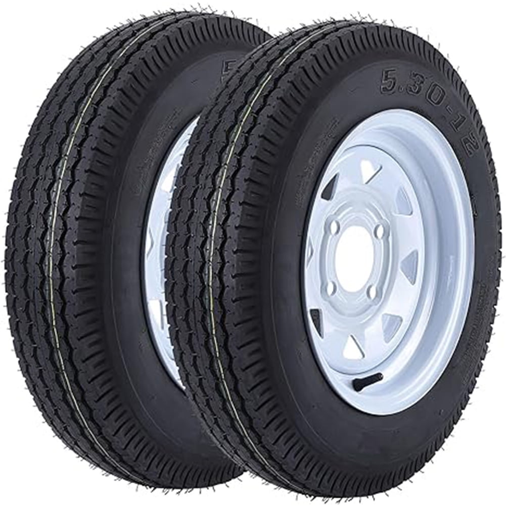 Pinypikaka set of 2 trailer tires 5 30 12 530 12 530 12 6pr trailer