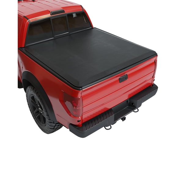 Pinypikaka Soft Roll Up Truck Bed Tonneau Cover for 2004-2025 Ford F-150, Soft Rolling up Bed Cover, 6.5 ft/78.8 inch Bed Fleetside