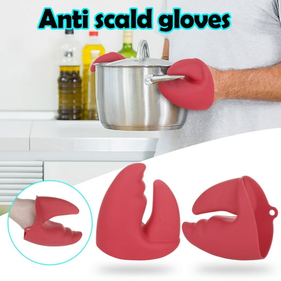 Pinzas para langostas, guantes aislantes del calor, pinzas para las manos anti-escaldaduras, pinzas para la cocina