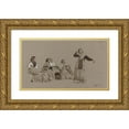 thumbnail image 1 of Pio Joris 24x15 Gold Ornate Framed and Double Matted Museum Art Print Titled - Spanish Dancers (1873), 1 of 4