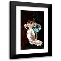 Pio Ricci 10x14 Black Modern Framed Museum Art Print Titled - The Temptress