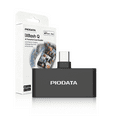 thumbnail image 1 of Piodata iXflash Q Phone Drive Card Reader with APP, MicroSD USB-C Adapter for iPhone, iPad & Android, MFi Certified Auto Backup, Portable Flash Storage, Black, 1 of 8