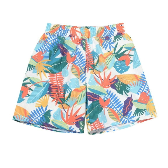 Piomll Boys Swimsuits Quick Drying Hot Spring Vacation Loose Medium Sized Shorts Bathing Suit