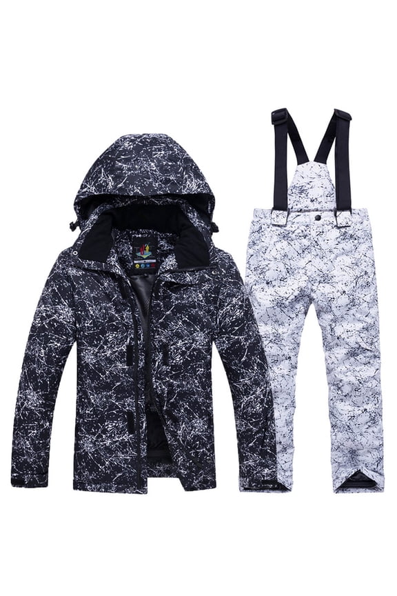 Girls Matching Sets Ski Suit Warm Children'S Fashion Kids Clothes