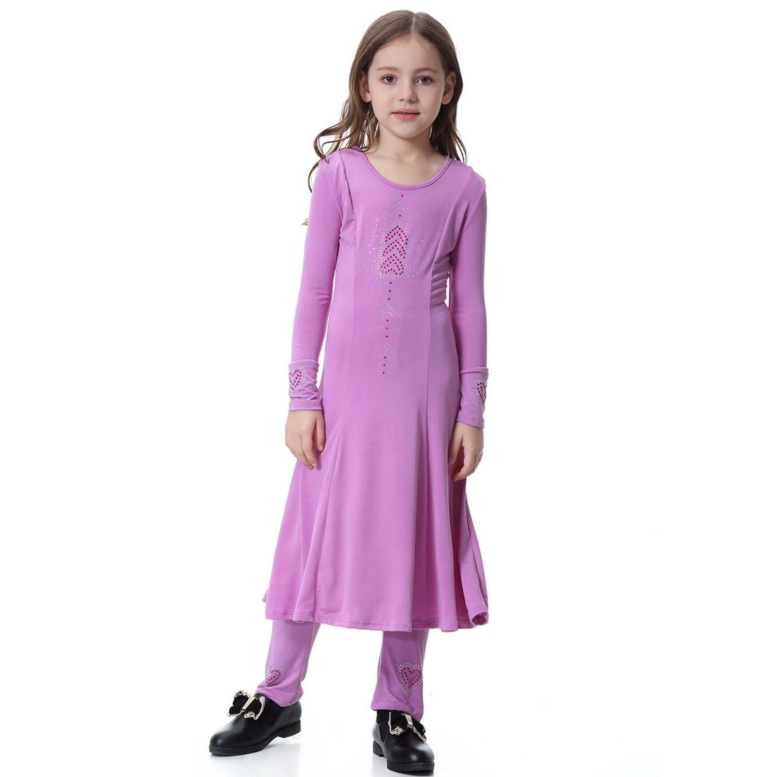 Girl Mathcing Set Piomll Girls Matching Sets Valentine's Day Elegant Ethnic Dress Layered ...