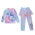thumbnail image 1 of Piomll Girls Swimsuits 2 Pcs Cute Cartoon Print Sun Kids Swimwear, 1 of 4
