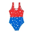 thumbnail image 1 of Piomll Girls Swimsuits Summer Color Matching One Piece Children'S Bikini Swimming Suit, 1 of 6