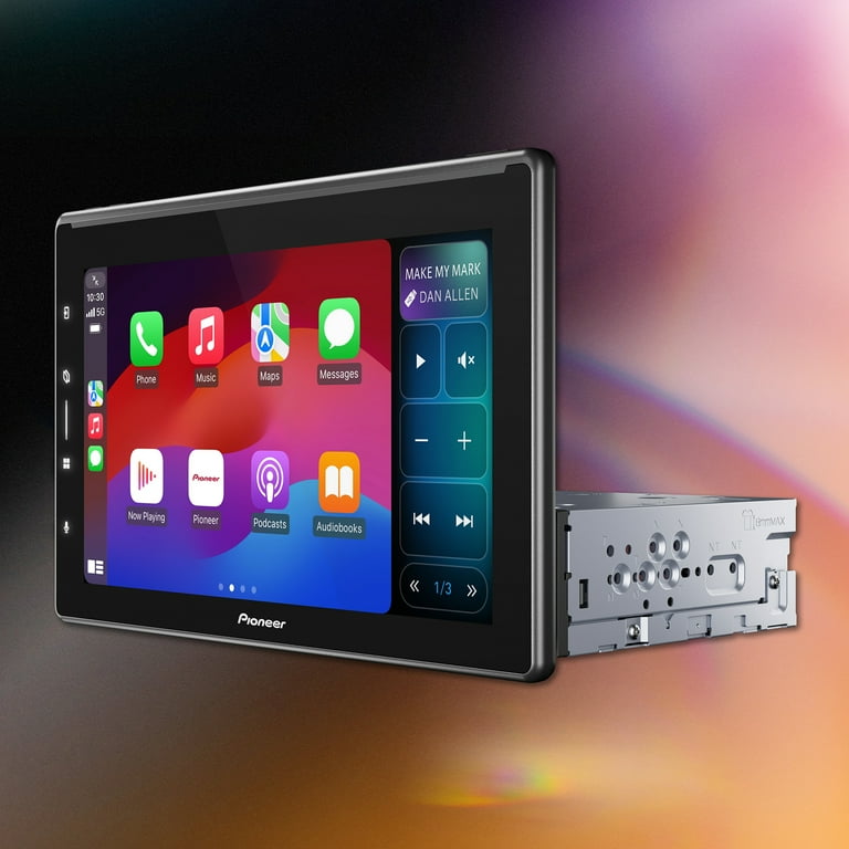 Pioneer Car In-Dash Unit, Single-DIN with Floating Touch