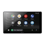 Pioneer 10.1-In. Car In-Dash Unit, Single-DIN Digital Media Receiver with Floating Touch Screen, Apple CarPlay/Android Auto, and Alexa Built-in, DMH-WT8600NEX