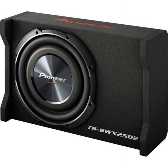 Pioneer 10 Inch 1200 Watt Shallow Mount Subwoofer Pre-Loaded Sub | TS-SWX2502