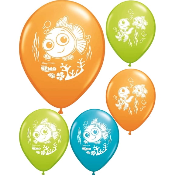 Pioneer - 12 Disney Finding Nemo Latex Balloons - Multicolor (6ct)