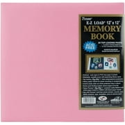 Pioneer 12 Inch Pastel Leatherette Postbound Album, Light Pink