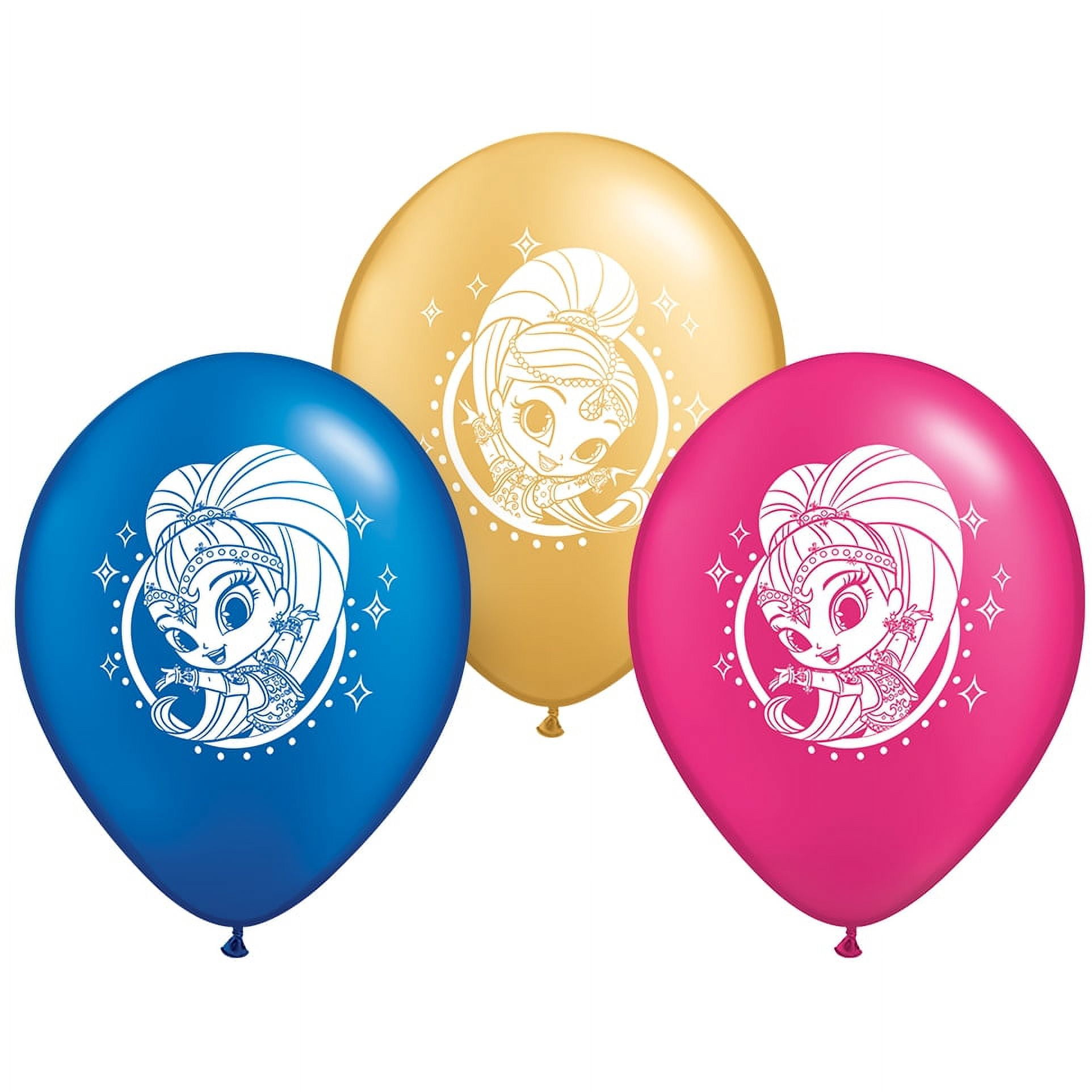 PIONEER BALLOON Pioneer - 12 Shimmer and Shine Latex Balloons - Multicolor (6ct)