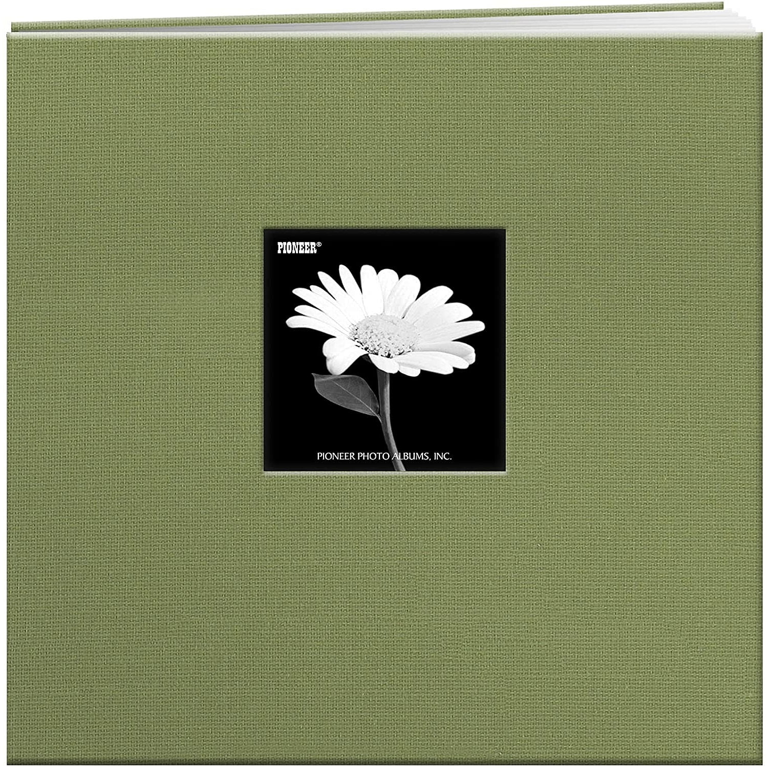 Pioneer E-Z Load 12x12 GREEN Memory Book ACID FREE Expandable Scrapbook 20  Pages