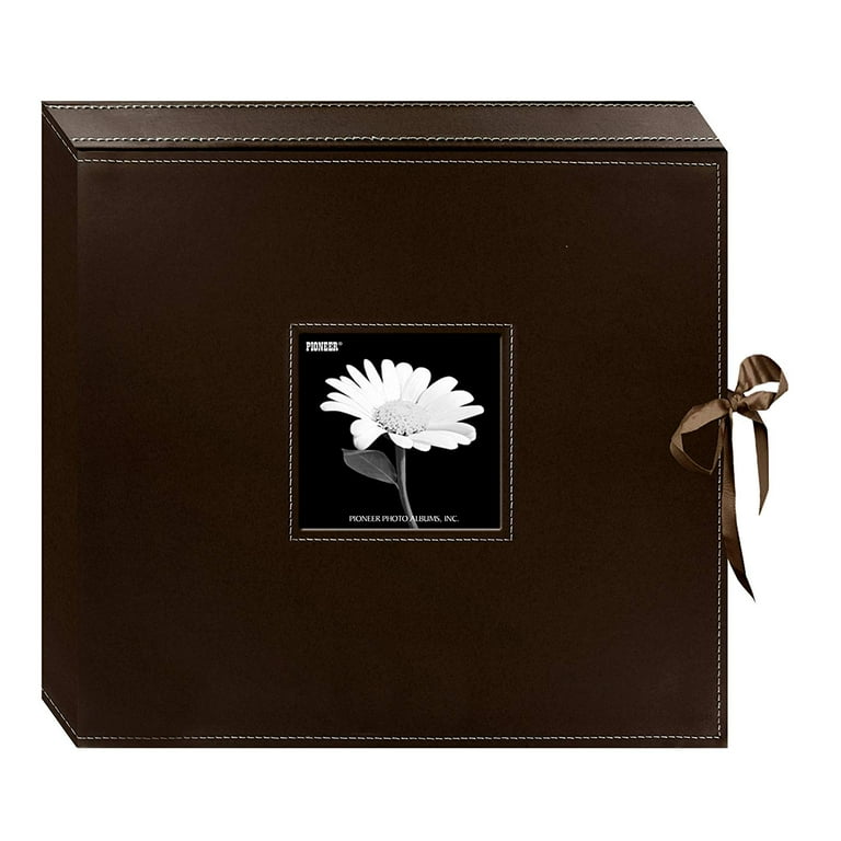 Pioneer Sewn Leatherette D-Ring Scrapbook Box - Walmart.com