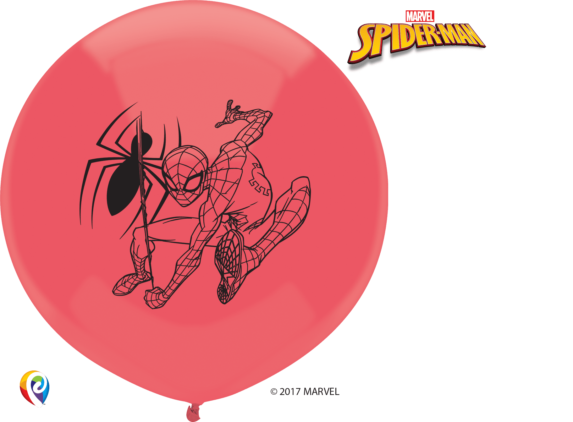 Pioneer - 17 Spiderman Red Latex Balloons (3ct)