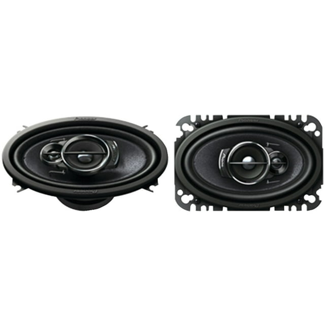 Pioneer 200W 4x6 Inch 3 Way 4 Ohms Coaxial Car Audio Speakers Pair | TS-A4676R