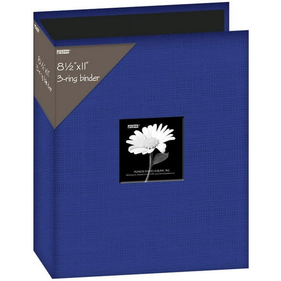 Pioneer 3-Ring Fabric Album 8.5"X11"-Blue