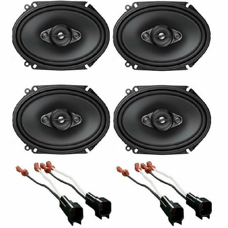 Pioneer 350W Max (80W RMS) 6x8" Speakers + 4 Metra 72-5600 Ford Linclon Mercury
