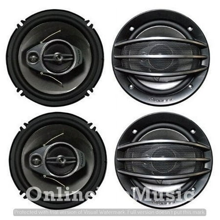 Pioneer 6-1/2 In. 3-Way Speakers with 300 Watts Max. Power (35 Watts Nominal)