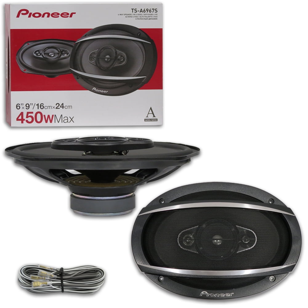 Pioneer 6x9 inch 6" x 9" 4-way Car Audio Coaxial Speakers 450 Watts Max Walmart.com
