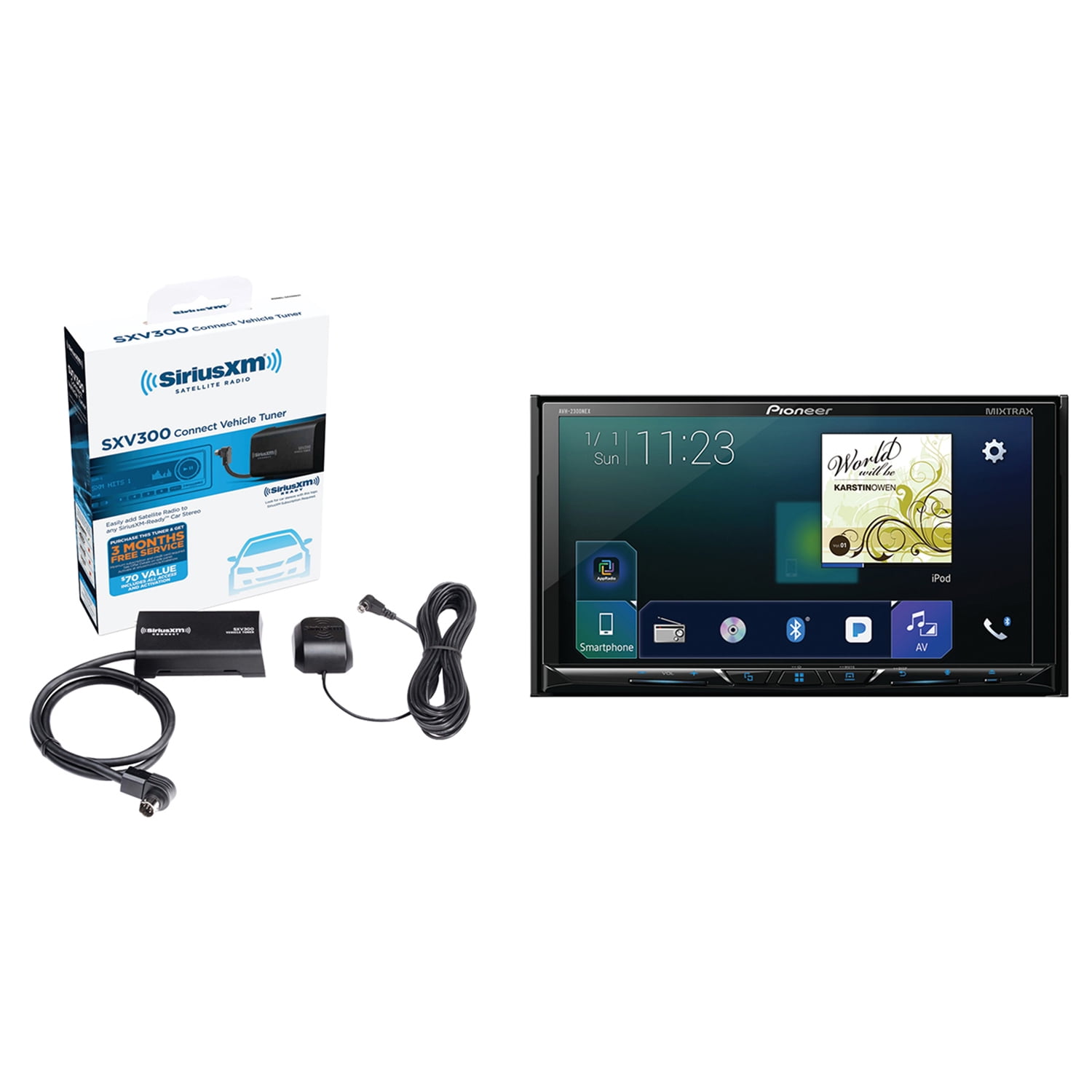 Pioneer AVH 2300NEX 7" Double DIN Nex DVD Receiver & Siriusconnect