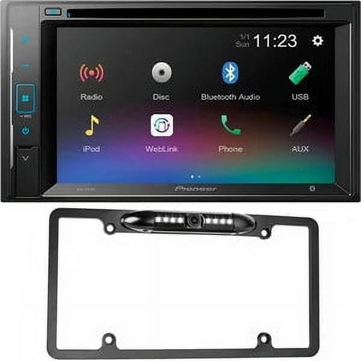 Pioneer AVH241EX DVD Receiver with License Plate Backup Camera