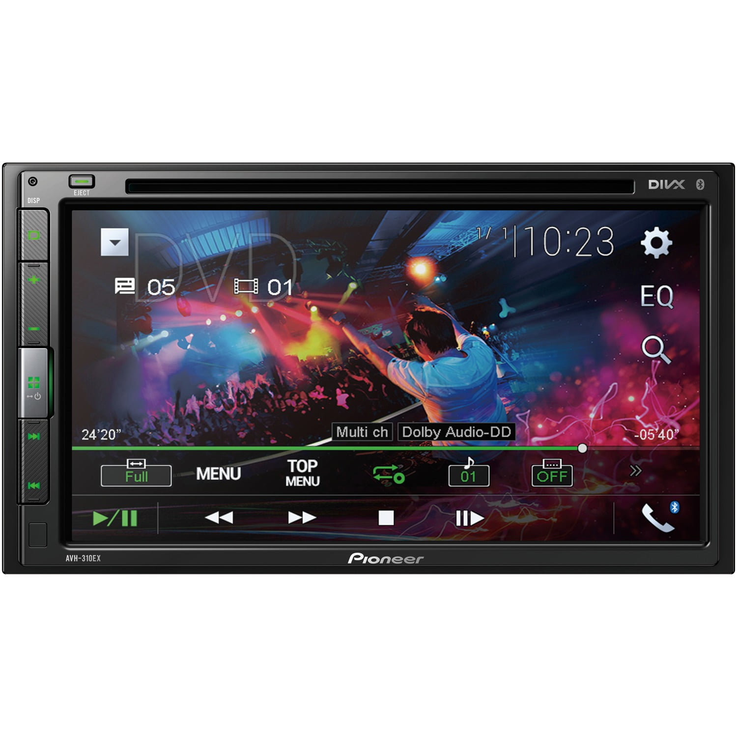 Pioneer AVH-310EX 6.8-inch Double-DIN In-dash Car Stereo DVD Receiver With Bluetooth