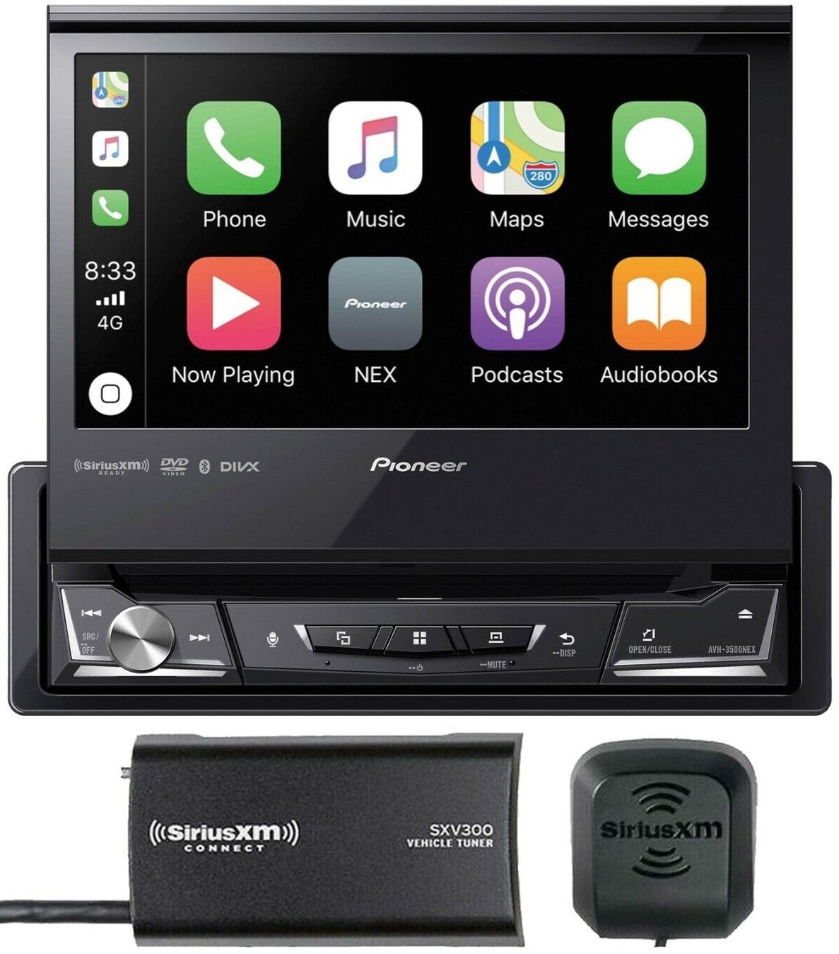 Pioneer AVH3500NEX DVD Receiver + SiriusXM SXV300 Tuner