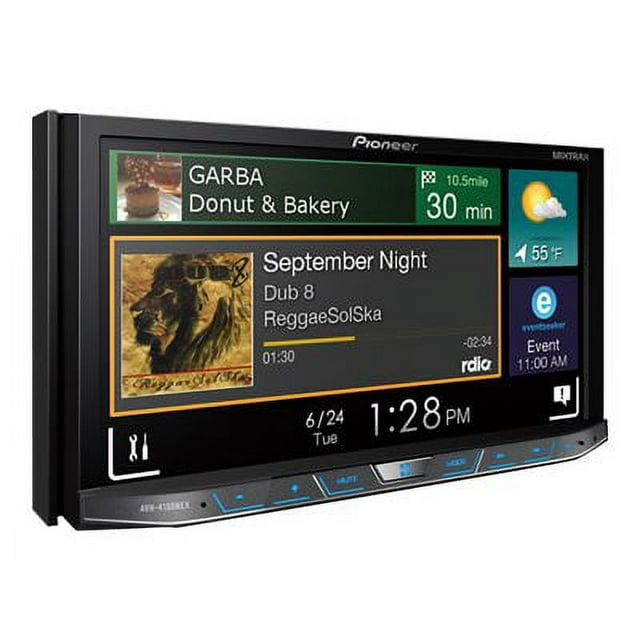 Pioneer AVH-4100NEX - DVD receiver - display - 7" - touch screen - in-dash unit - Double-DIN - 50 Watts x 4