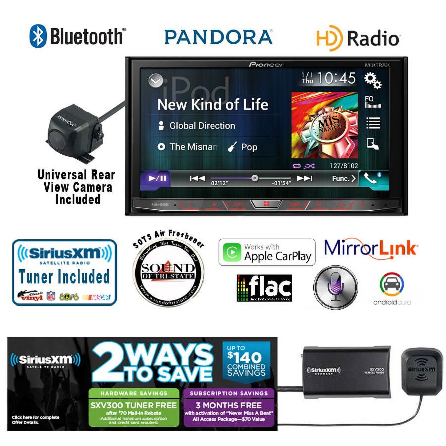 Pioneer AVH4200NEX w/ Kenwood CMOS22P and SiriusXM SXV300v1
