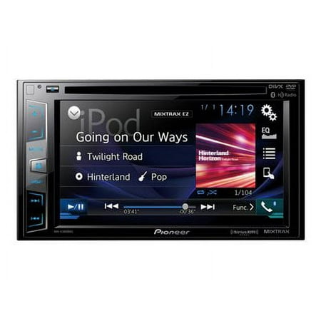 Pioneer 6.2" Bluetooth Double-DIN In-Dash DVD Receiver, Siri Eyes Free, with two 6"x9" 5-way Speakers