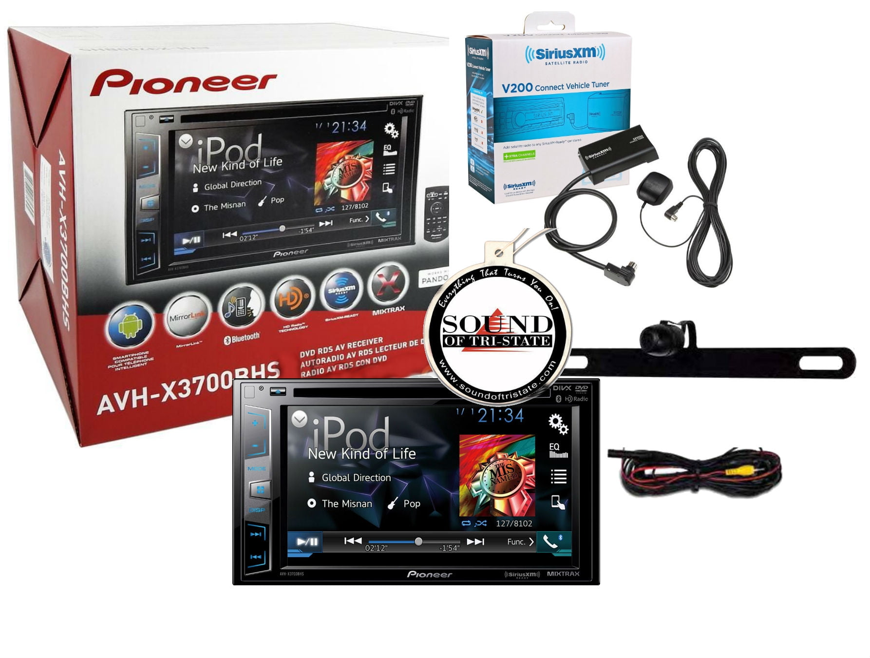 Pioneer AVHX3700BHS w/ SiriusXM and Backup Camera