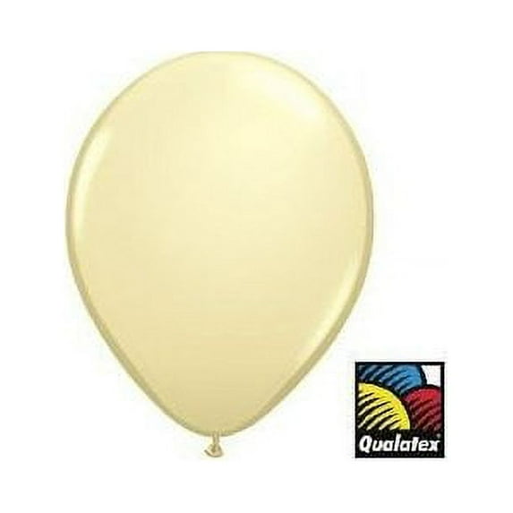 Pioneer Balloon Company 25 Count Latex Balloon, 11", Ivory Silk
