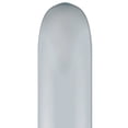 thumbnail image 1 of Pioneer Balloon Company 260Q Latex Balloons, Metallic Silver, Pack of 100, 1 of 2