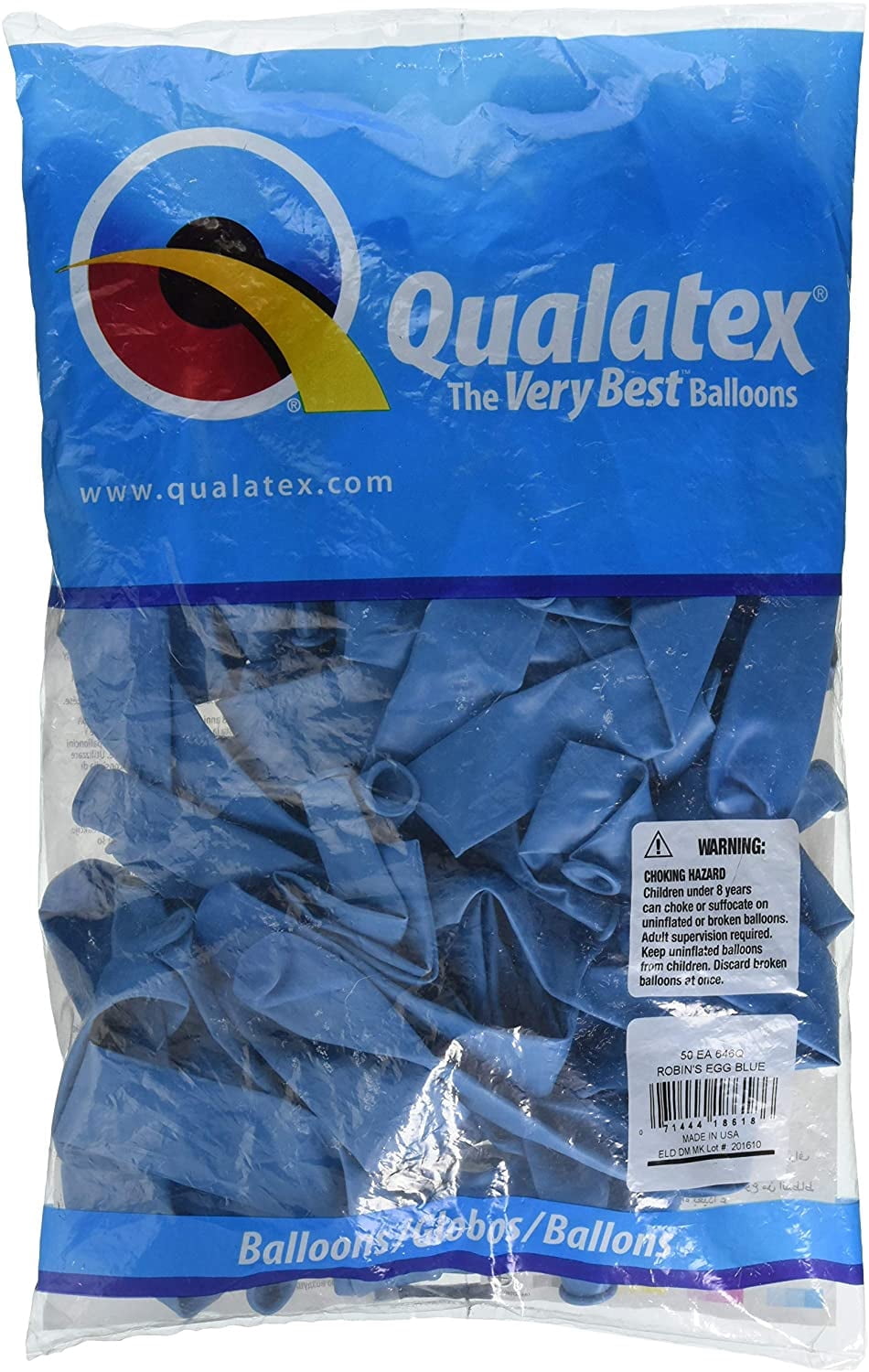 Pioneer Balloon Company ROBINS EGG BLUE 646Q LATEX, 46 x 6 x 6 inches