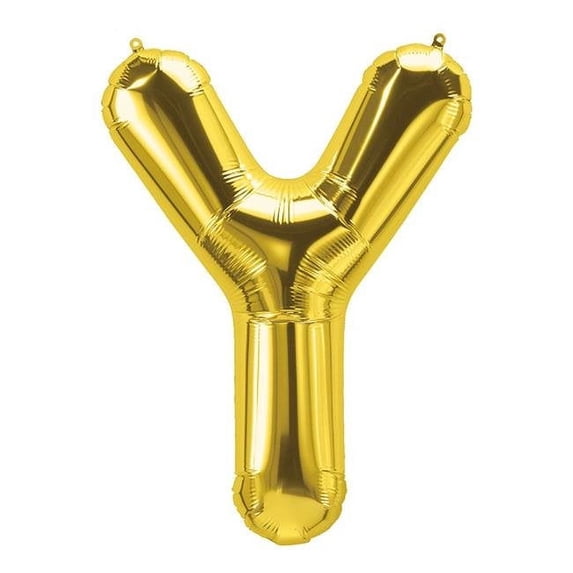 Pioneer Balloon North Star by Pioneer 16"" Foil Balloon Gold Letter Y Pack of 10 (PBN59544-10)