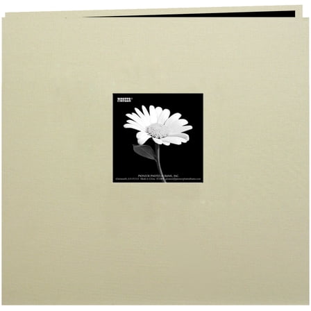 Pioneer Book Cloth Cover Post Bound Album 8"X8"-Biscott Beige