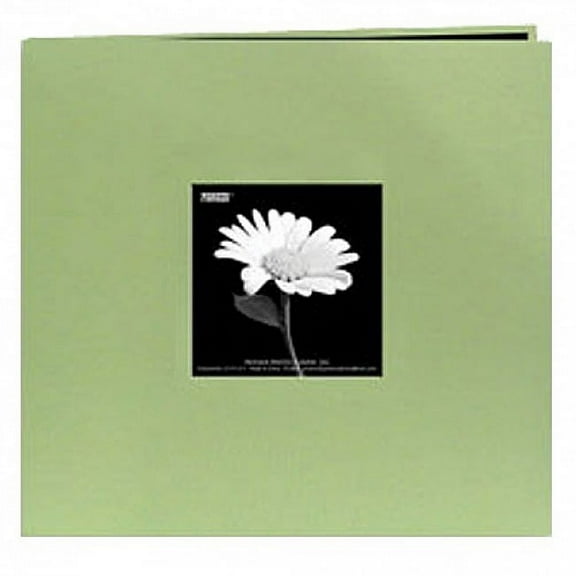 Pioneer Book Cloth Cover Post Bound Album 8"X8"-Sage Green, Pk 1, Pioneer