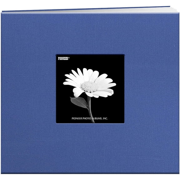 Pioneer Book Cloth Cover Post Bound Album 8"X8"-Sky Blue